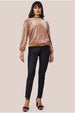 Sequin Velvet Jumper - Champagne by Goddiva
