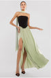 Side Split Soft Touch Maxi Skirt by Goddiva