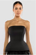 Scuba Boobtube Peplum Hem Corset by Goddiva