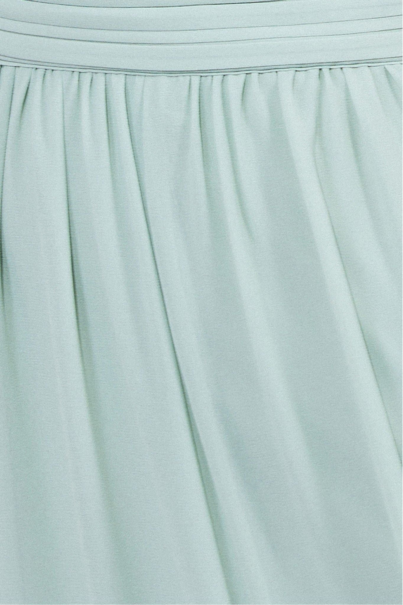 Halterneck Chiffon Maxi With Thigh Split - Sage Green DR3334